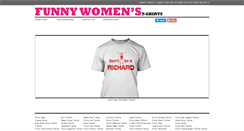 Desktop Screenshot of funnywomenstshirts.com